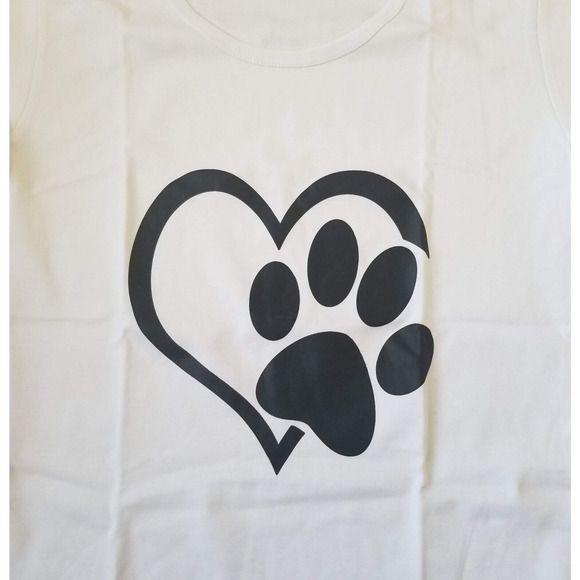 T-shirt Crewneck I Love Animals Princess-cut fitted Extra Slim - Size PL - Picture 3 of 4